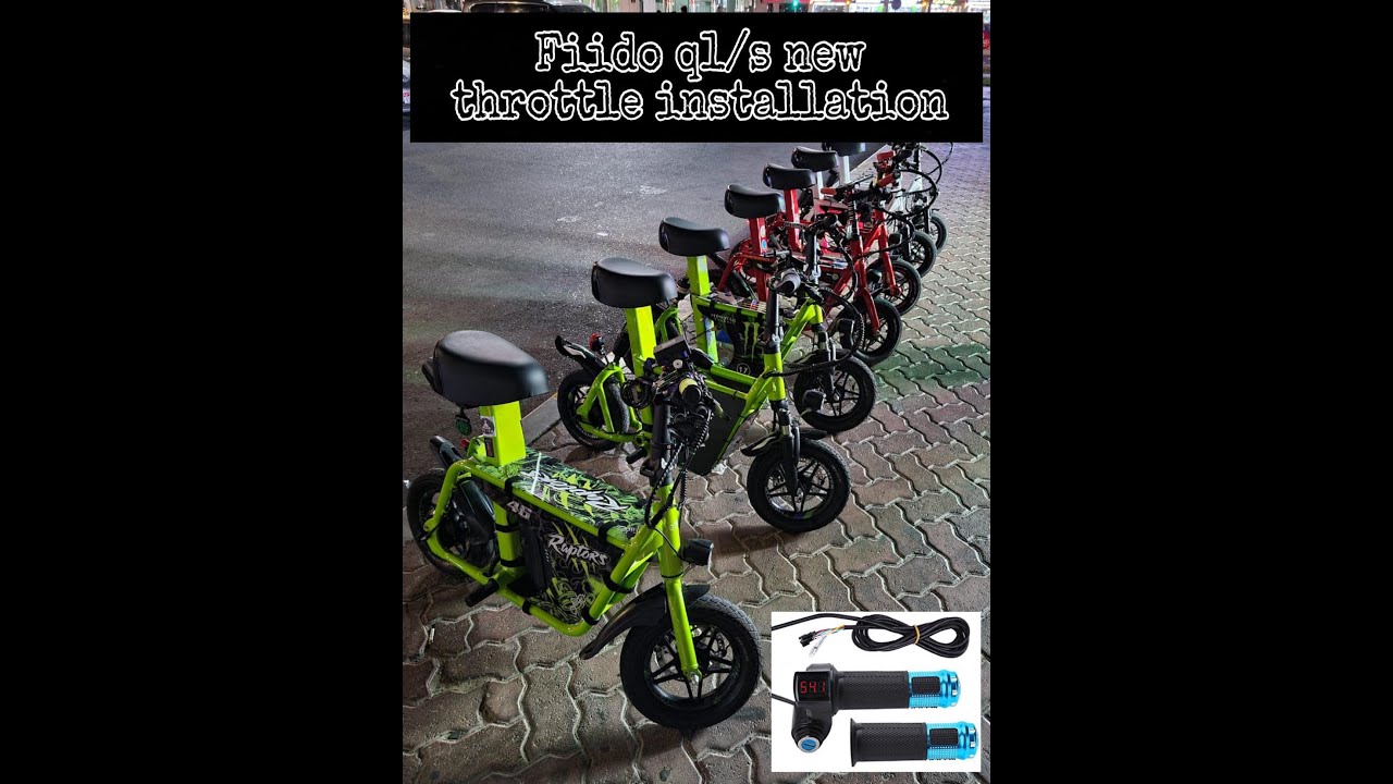 FIIDO Q1S NEW THROTTLE CONTROL WITH LED VOLTAGE DISPLAY AND IGNITION KEY | FIIDO | ELECTRIC SCOOTER