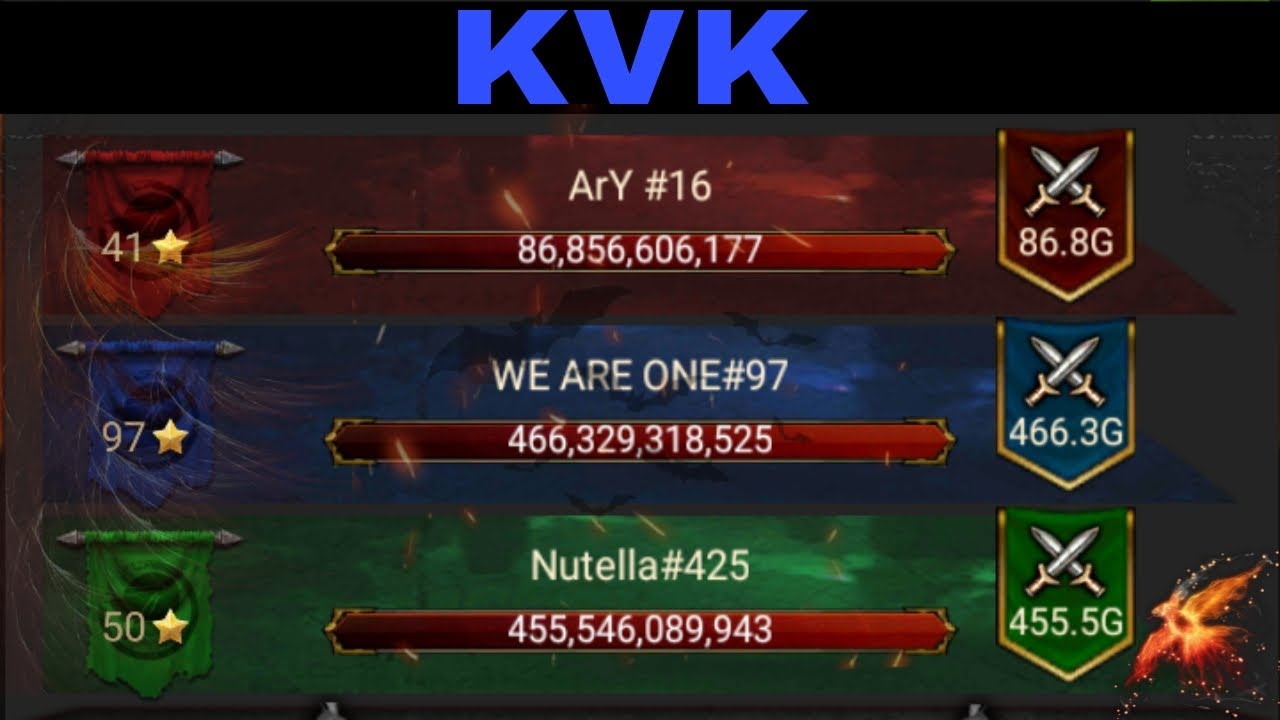 Clash Of Kings : KVK Phx K425 vs K97 & K16 | Diablo
