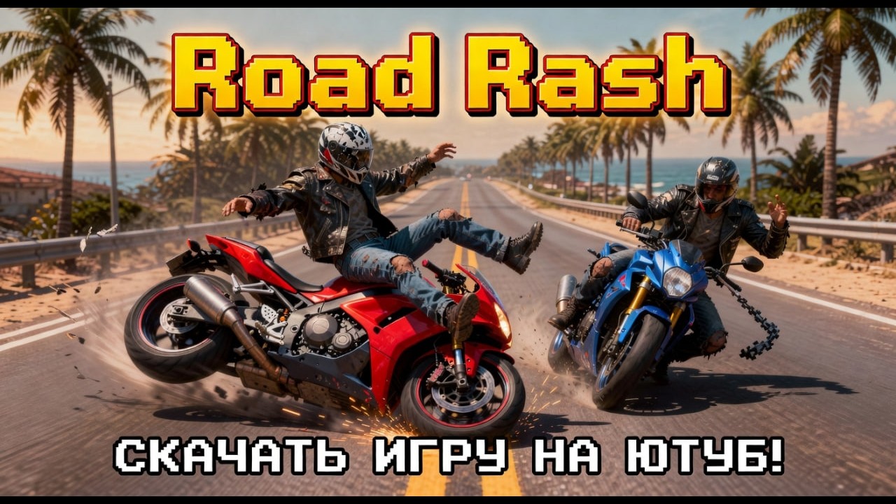 Road Rash играем в старые игры от sega #настольгия