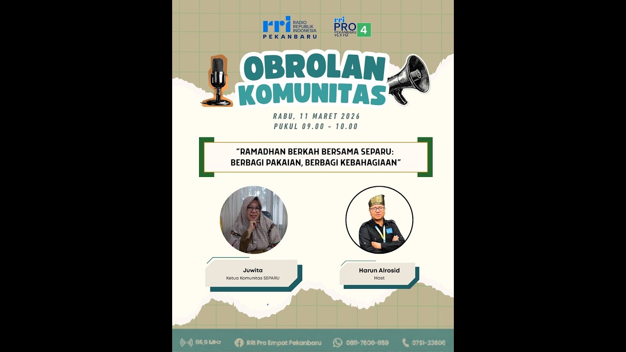 OBROLAN KOMUNITAS PRO 4 PEKANBARU EDISI RABU 11 MARET 2026
