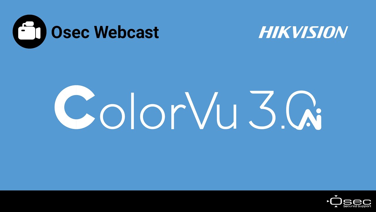 Osec Webcast - ColorVu 3.0