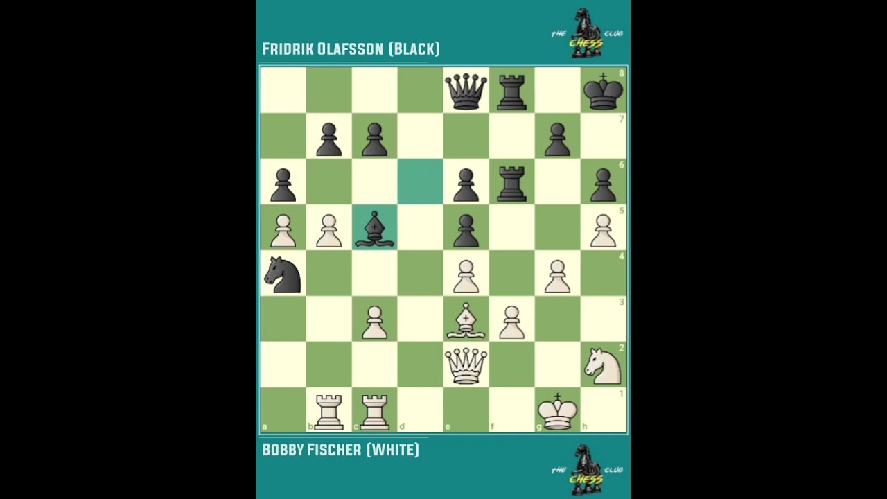 Bobby Fischer vs Fridrik Olafsson ◉ Chess Tornament Candidates ‖ Bled → Slovenia (1959)