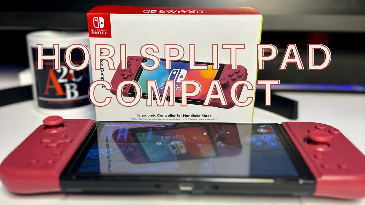HORI Nintendo Switch Split Pad Compact (абрикосово-красный) — распаковка