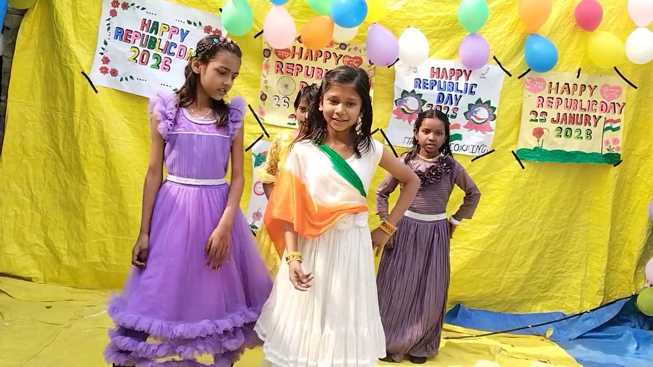 बच्चों ने किया 26जनवरी को  dance हम बच्चे हैं हिंदुस्तान के  #happy #republicday