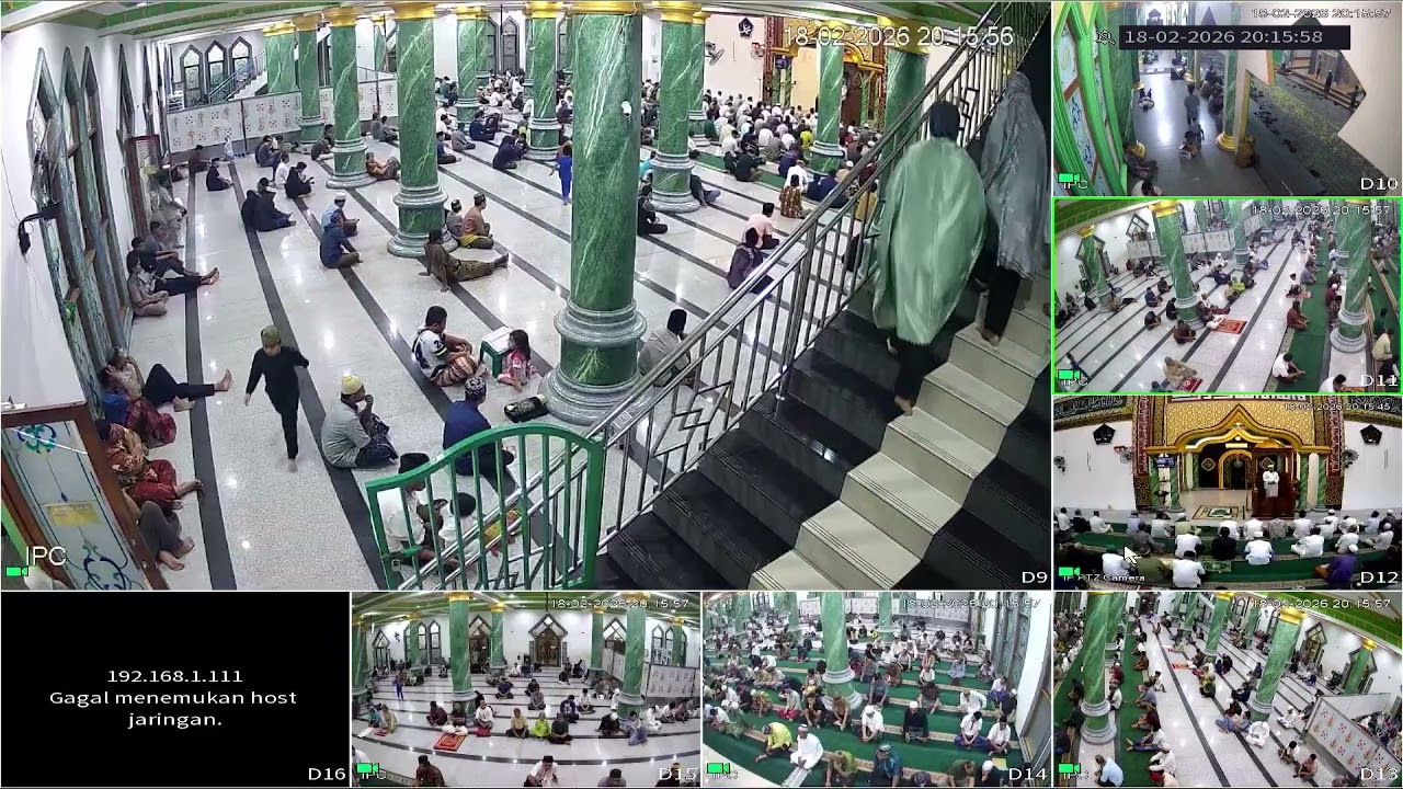Sambutan Ketua Takmir Masjid Agung Darussalam Serui Ustaz Sanusi. Malam ke 1 Ramadhan 1447 H