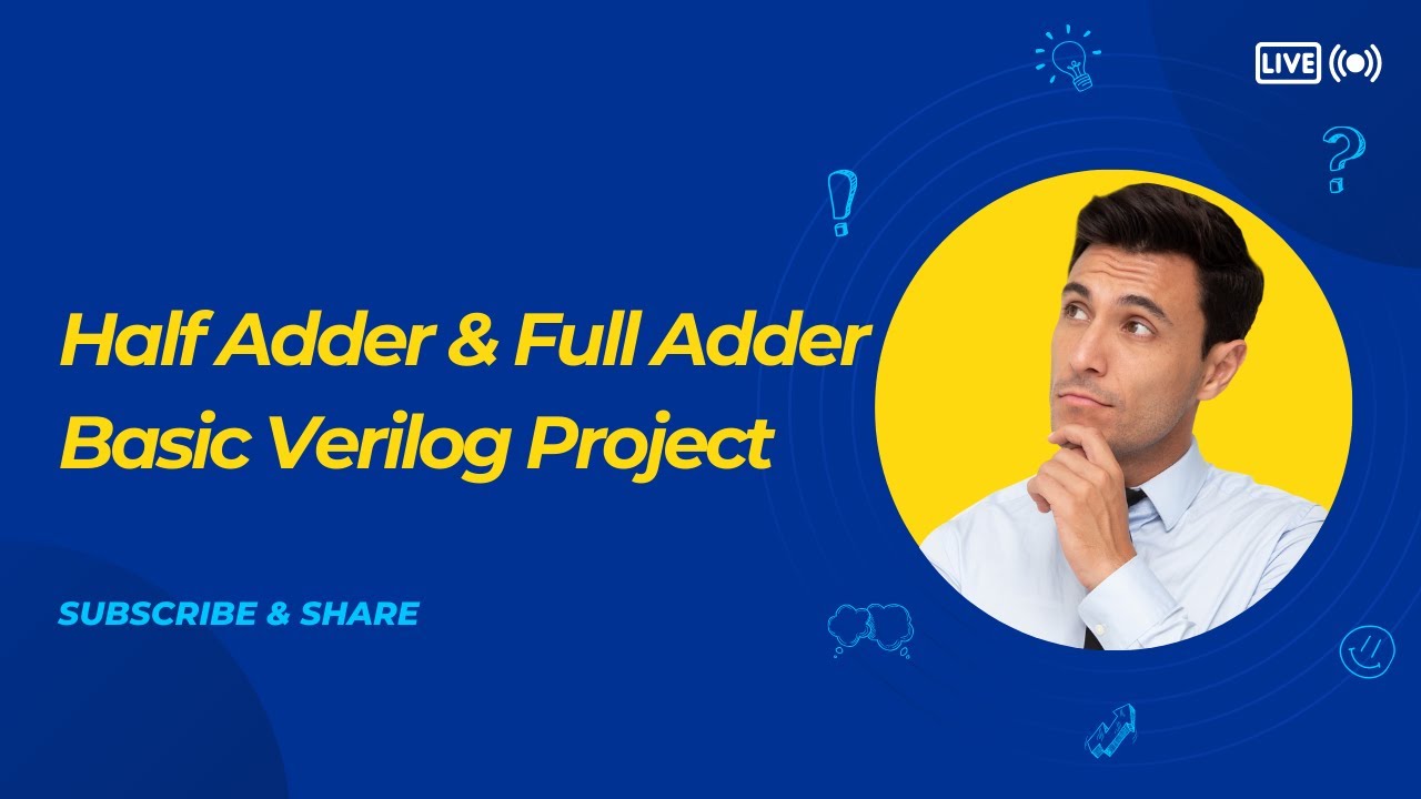 Beginner's Guide: Verilog Code for Half Adder & Full Adder using Vivado