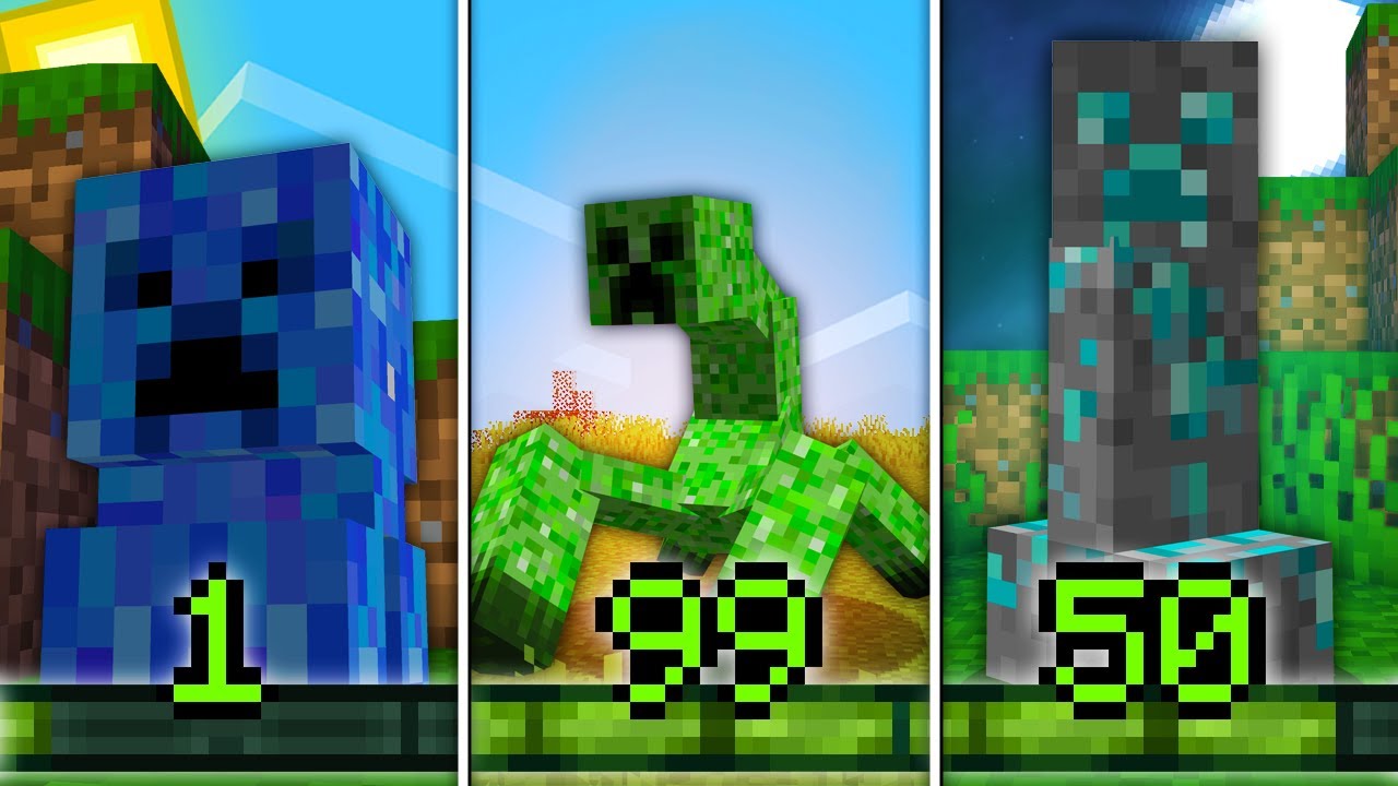 ماين كرافت مستويات التحول الى الكريبر الخارق ! 😱🔥 | Super Creeper !