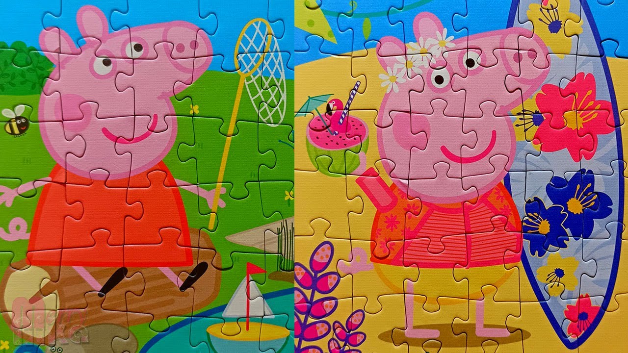 Свинка Пеппа и её Летний отдых | Сборник пазлов для детей Peppa Pig | Merry Nika