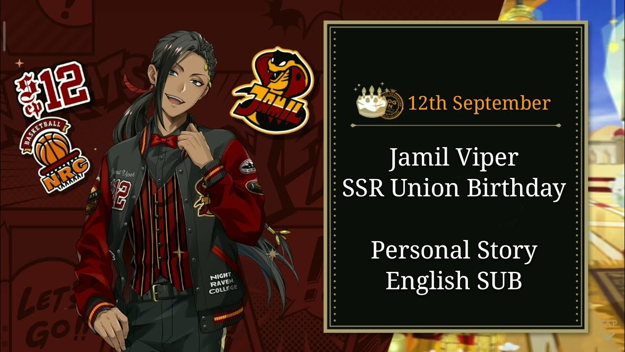 Jamil Viper - SSR Union Birthday - Personal Story - Disney Twisted Wonderland - English SUB