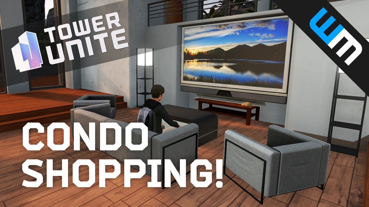 Tower Unite Gameplay - Condo Accessory Shopping!