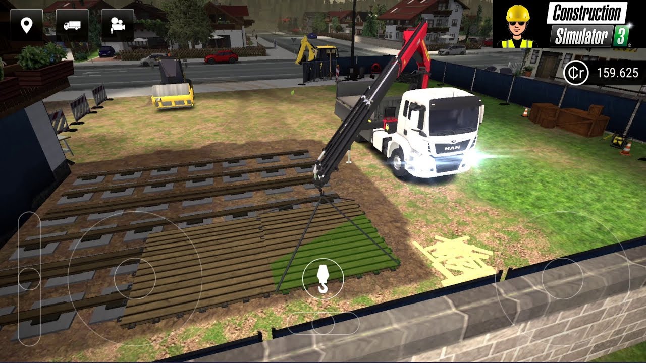 Building a terrace w Palfinger crane 🚧 CS3 #xboxone