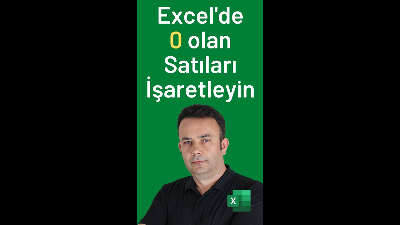 Excel tamamı boş olan satırları işaretlemek nasıl yapılır? 