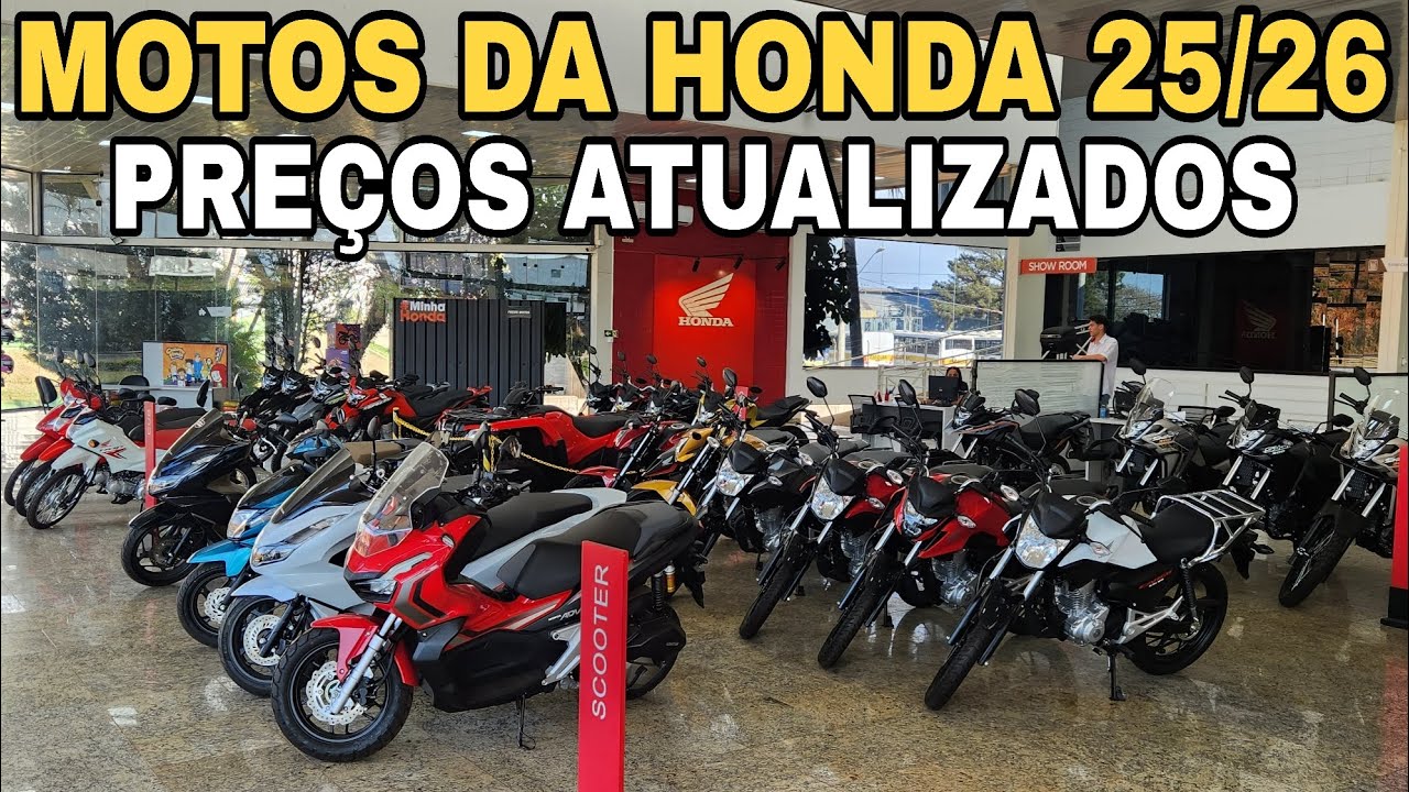 MOTOS DA HONDA 2025 e 2026 | Preços Atualizados e Novidades!!!