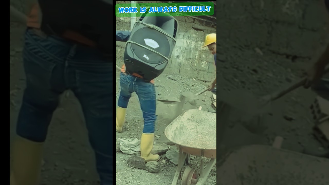 clumsy worker . part 35 #monkey #adamrose #funny #workers #construction