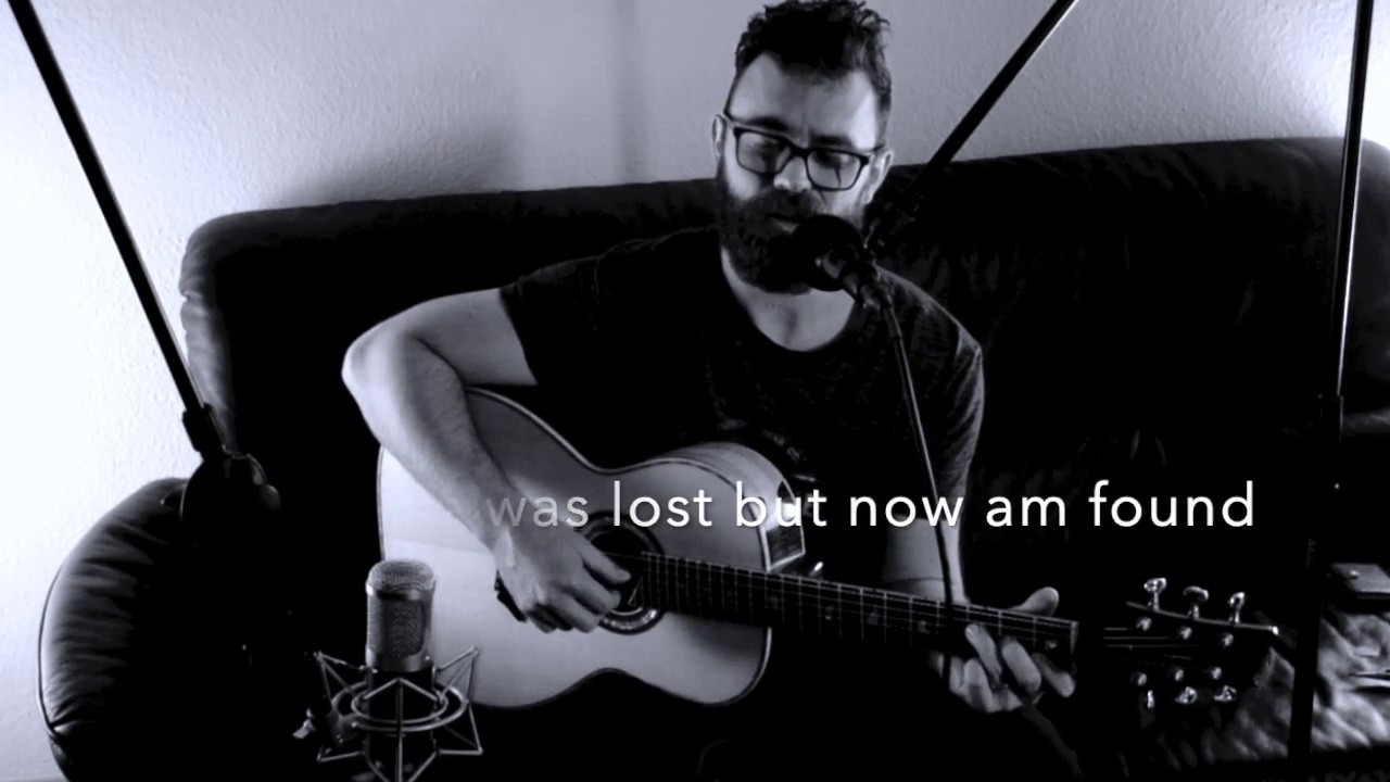 Amazing Grace - acoustic with lyrics (key c major / d major)