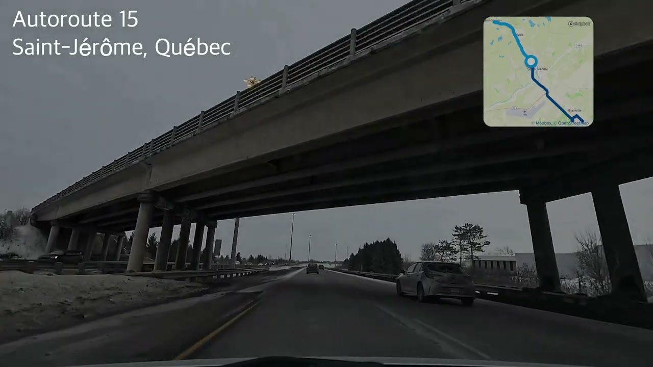 4K | 2026 FEB | Autoroute 15 Saint-Sauveur to Blainville