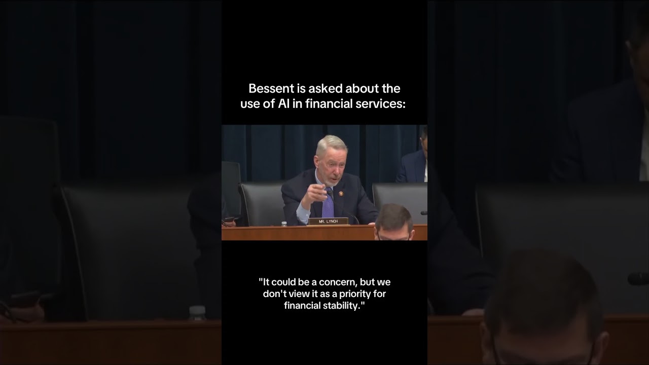 Treasury Secretary Bessent weighs in on concerns around the use of AI in financial services.