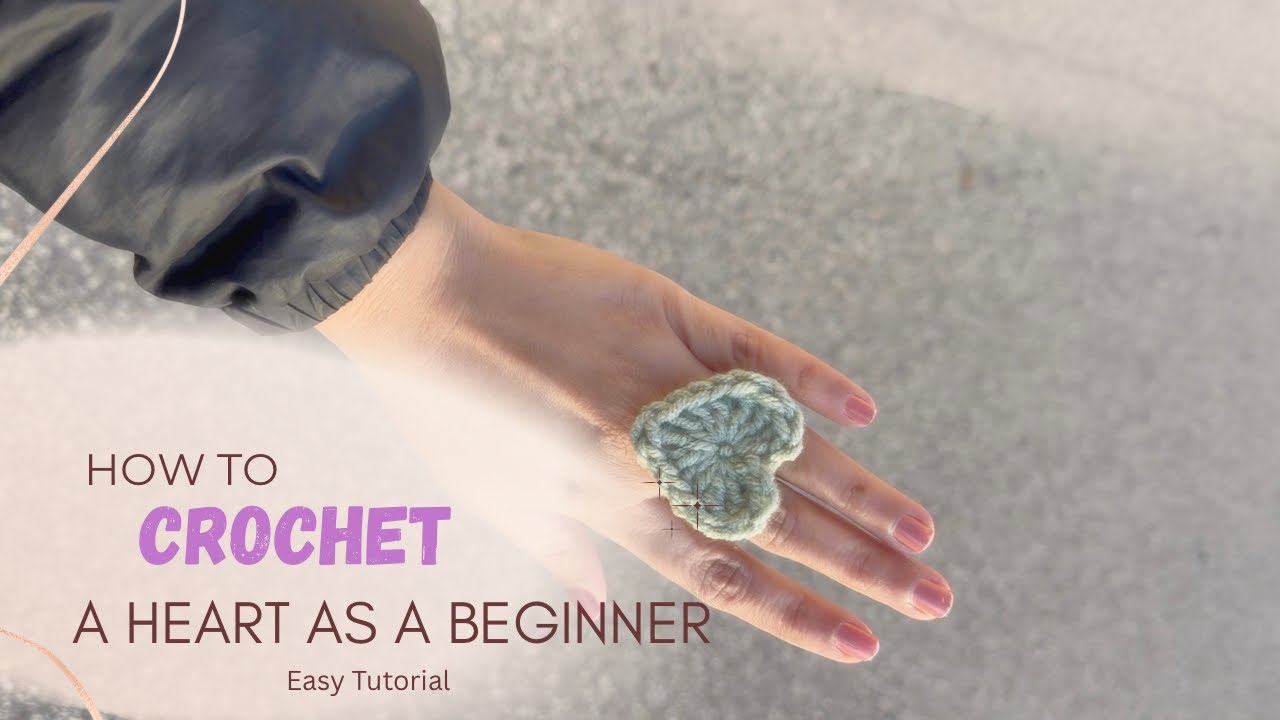 Crochet a heart in 10 minutes | Absolute Beginners | VERY SLOW TUTORIAL