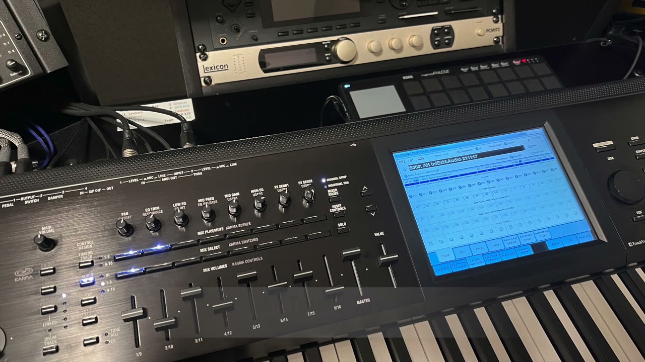 Korg Kronos (Int & Ext) Midi & Guitar-Audio Recording