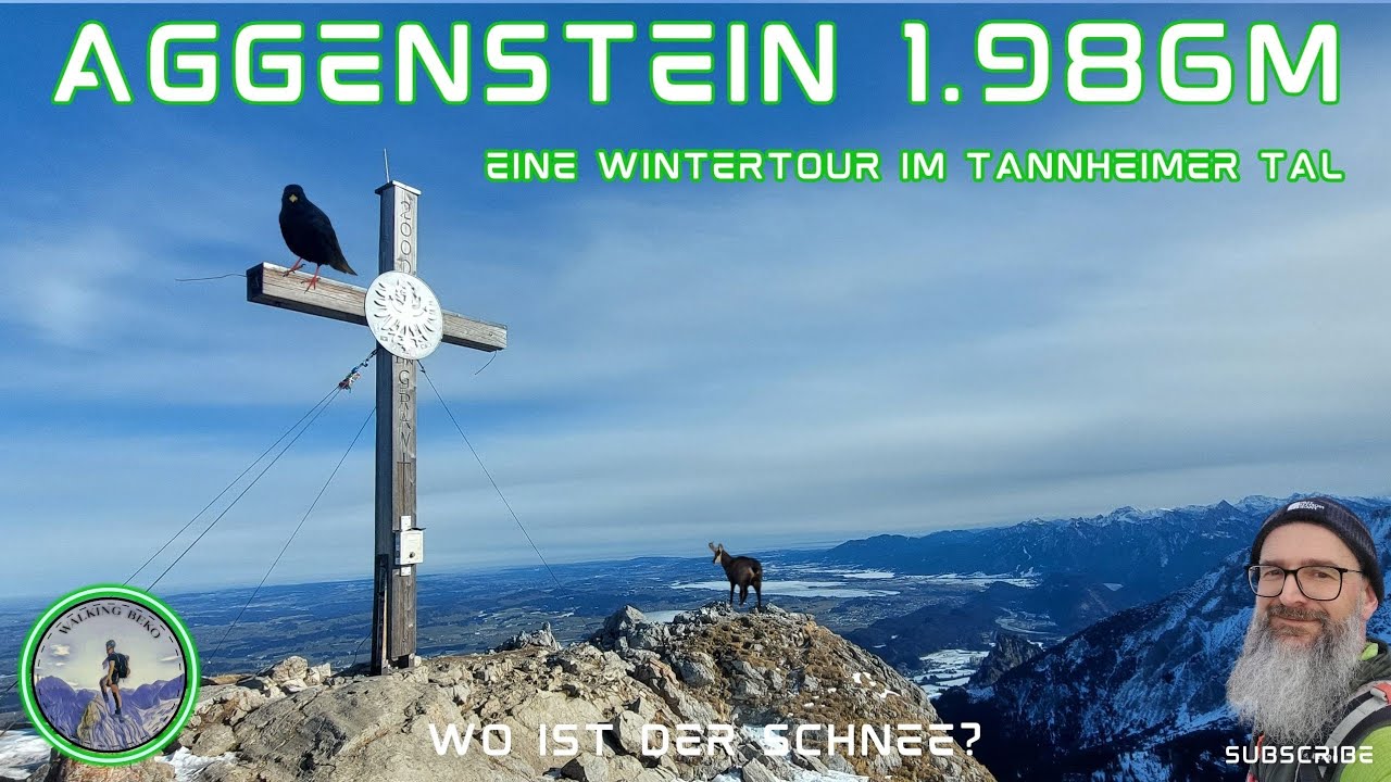 Aggenstein 1.986m | Eine Wintertour mit wenig Schnee im wunderschönen Tannheimer Tal