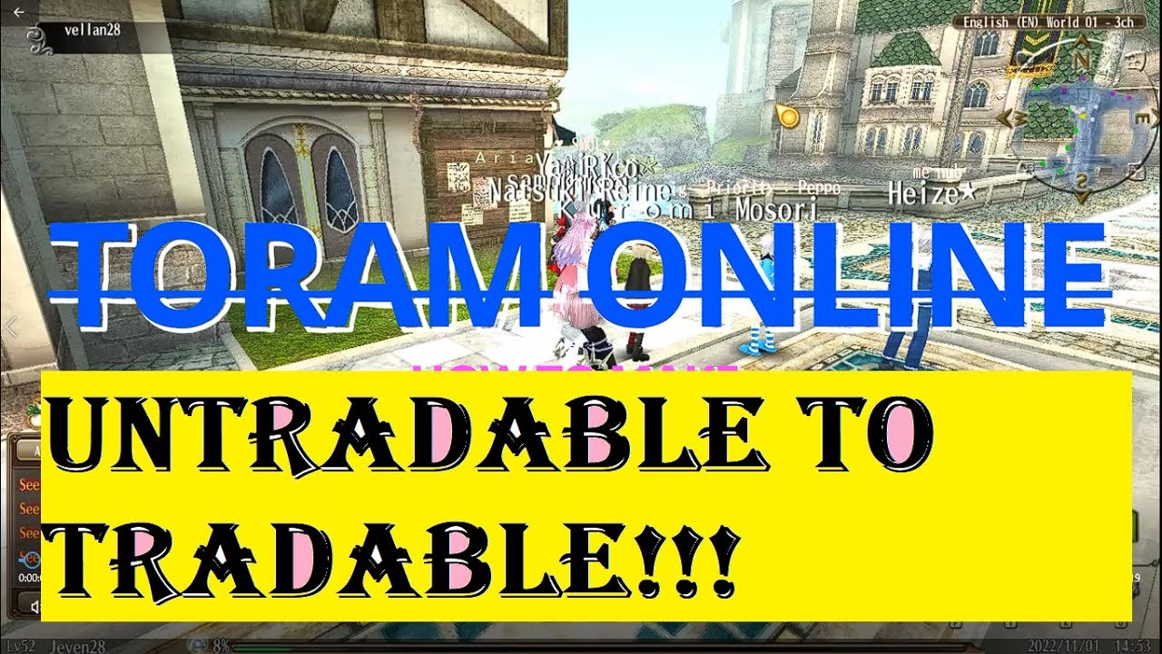 Toram Online - How to make UNTRADABLE ITEMS TRADABLE (APPEARANCE AND COLOR) GUIDE