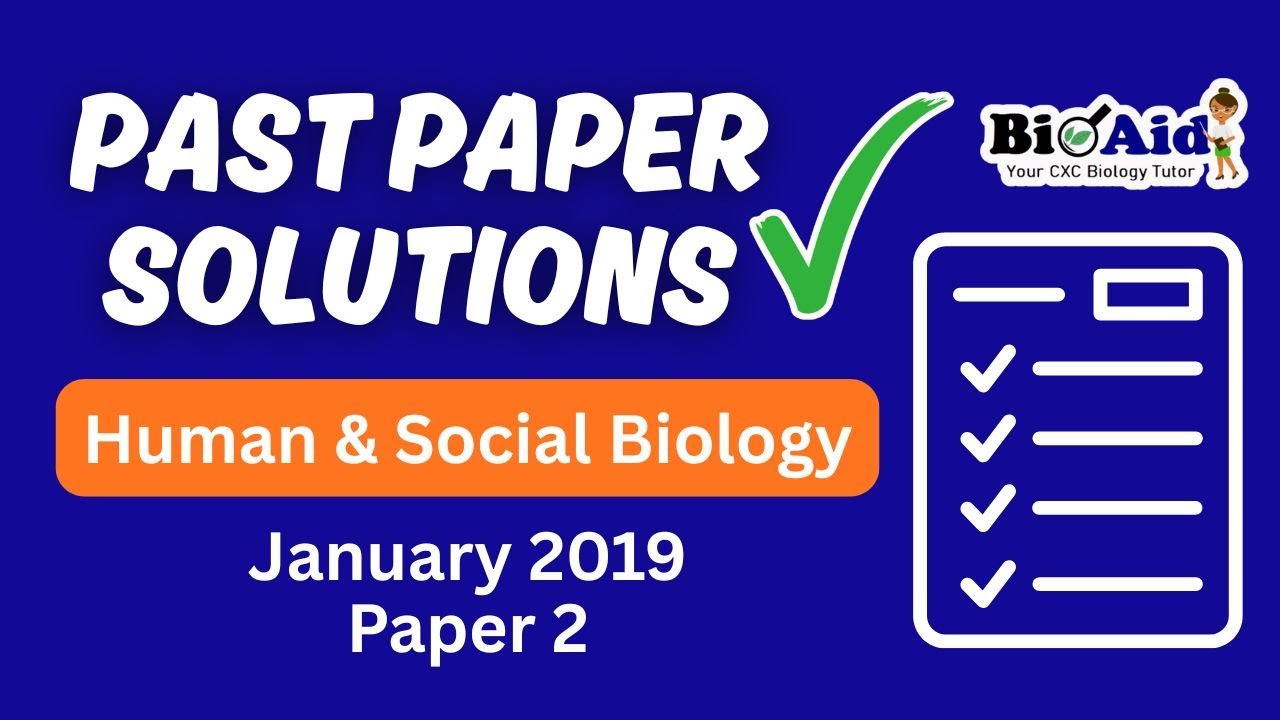 CSEC Human and Social Biology January 2019 Paper 2
