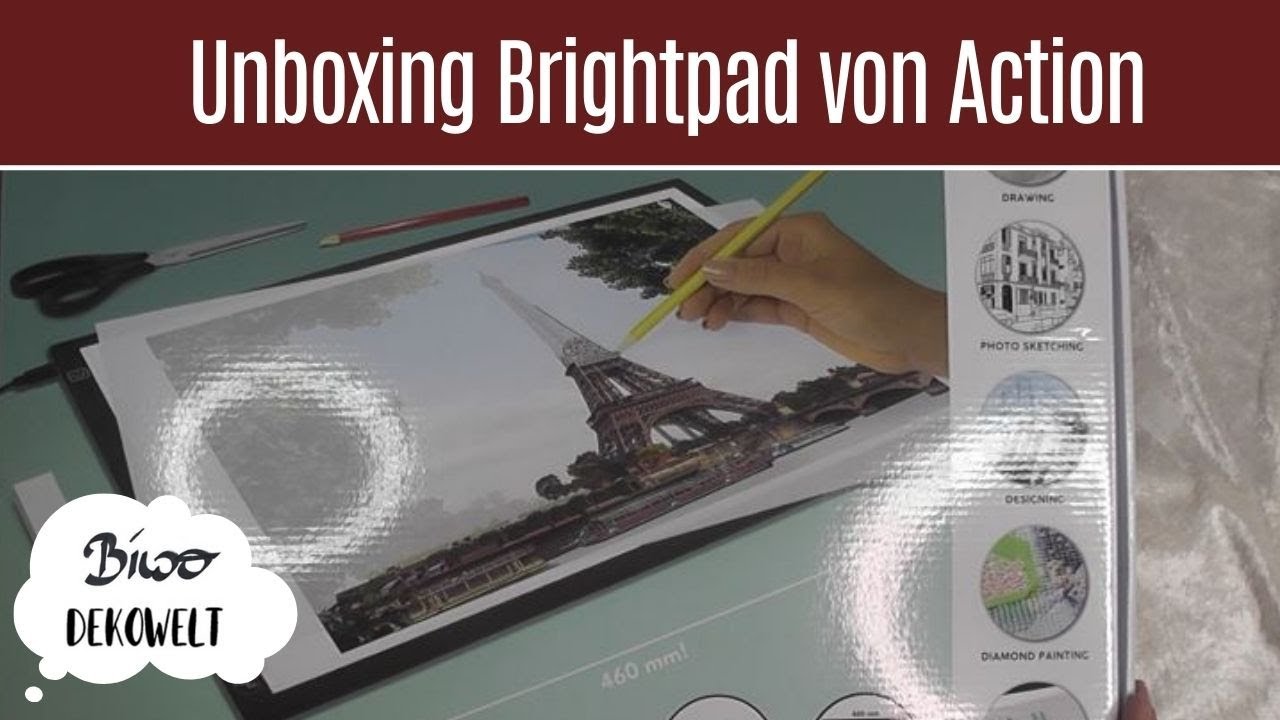 Kleines Unboxing Action Brightpad für Diamond Painting XL Lightpad