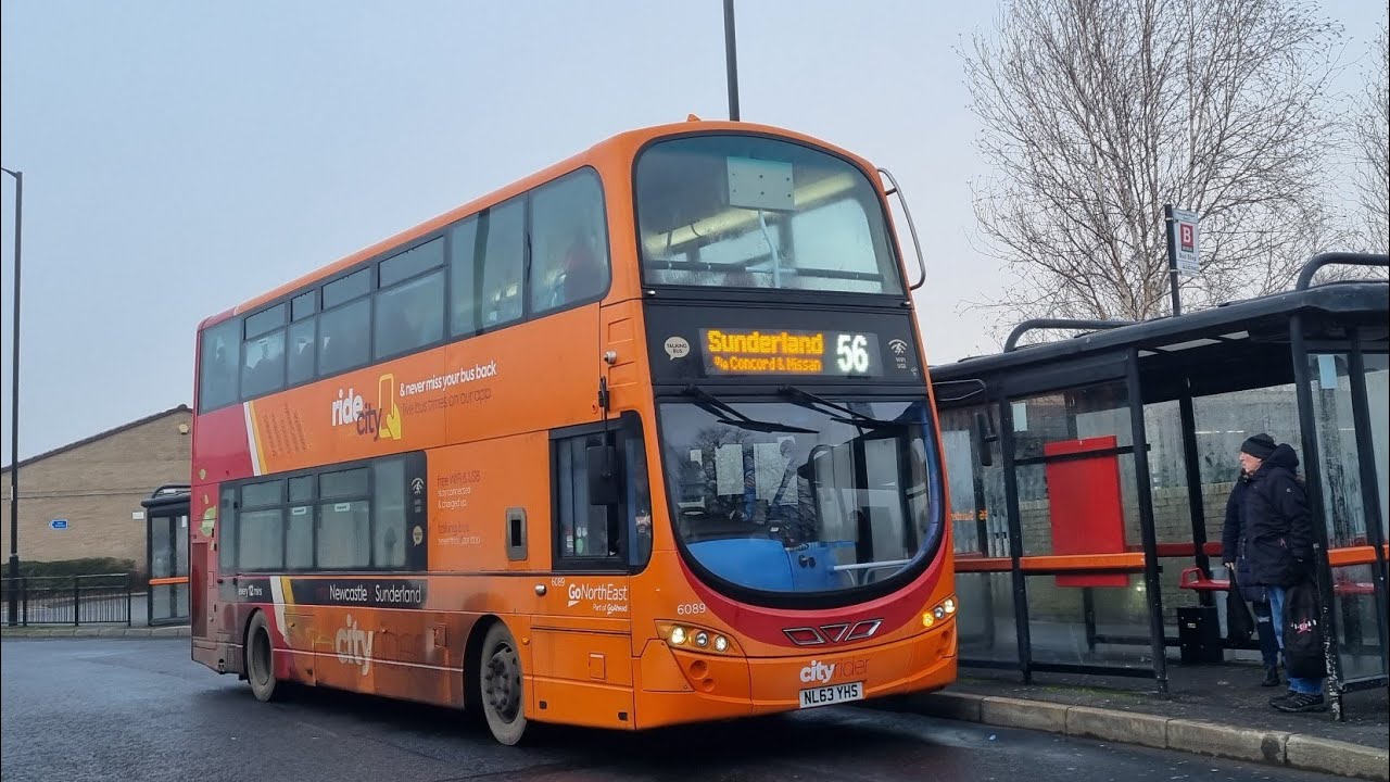 COVERING: Route 65 | NL63YHS/6089 - Go North East: Volvo B9TL/Wright Eclipse Gemini 2