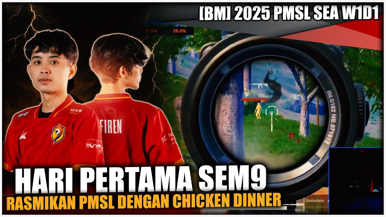 Pembukaan Yang Begitu Mantap🔥!! Sem9 Berjaya Chicken Dinner Di Hari Yang Pertama - PMSL SEA