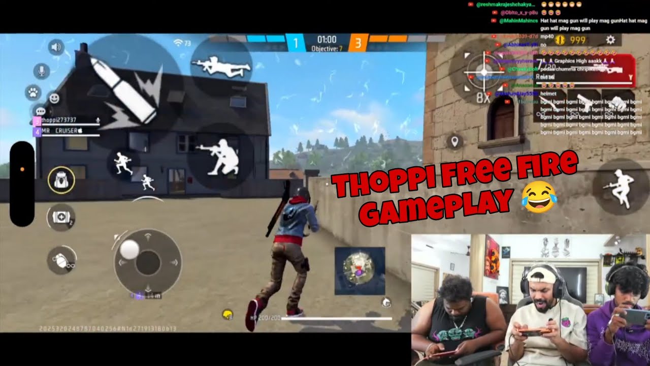 Thoppi Playing FreeFire After a long time with @catygaming 😂#mrzthoppi #freefire #mrzthoppilive 