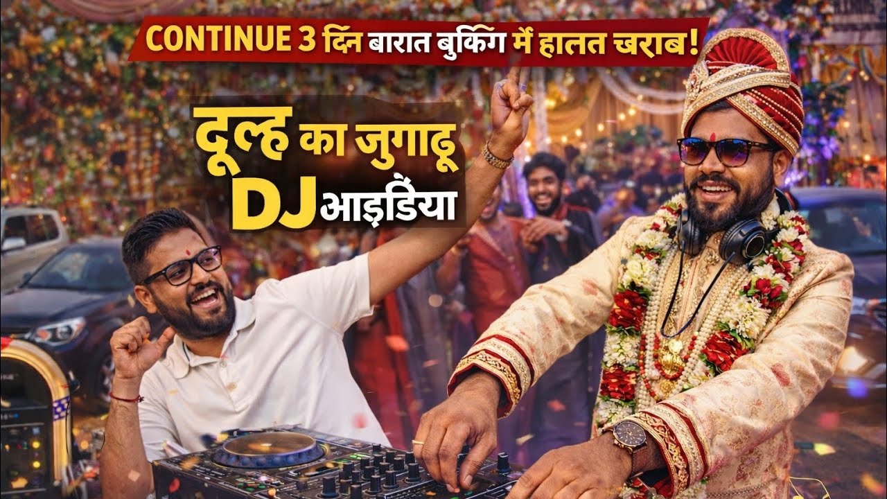 दूल्हा बन गया DJ 😲 | 3 दिन की बारात बुकिंग में हालत खराब 😂 | Dulha Ka Jugaadu DJ Idea