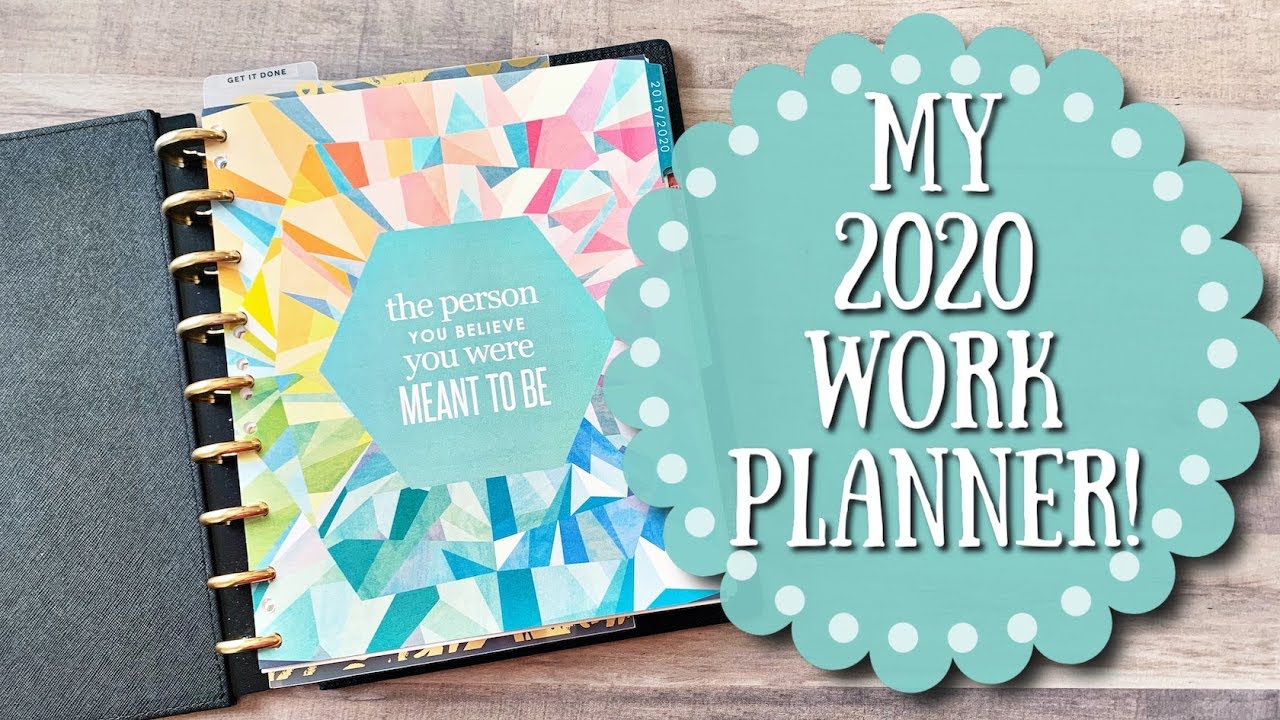 My 2020 Work Planner!