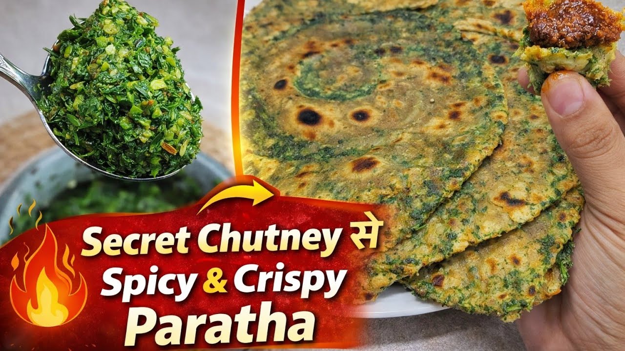 Secret Chutney Paratha | Crispy & Spicy Breakfast | Must Try Recipe