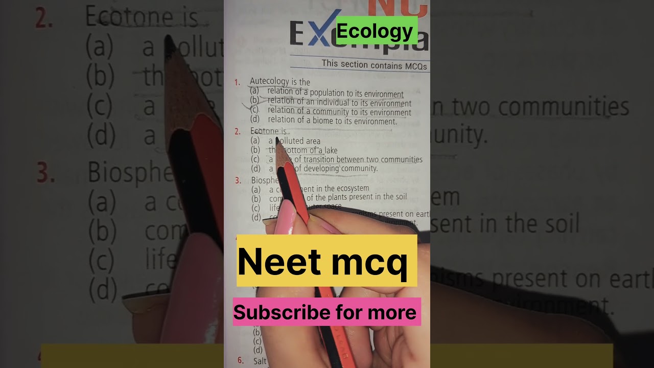 neet mcq #neet #neet2025 #neetpyq #neetmcq #motivation #biology #ecology #pyq #mcq #cbse #aiims