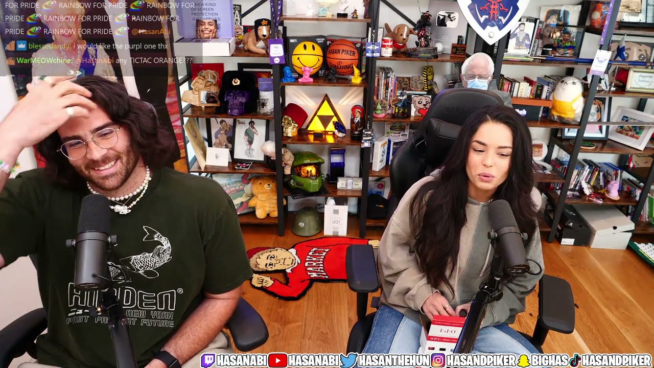 Valkyrae Joins Hasan (Full Segment) (Nail Painting Stream) (Hasanabi Reacts)