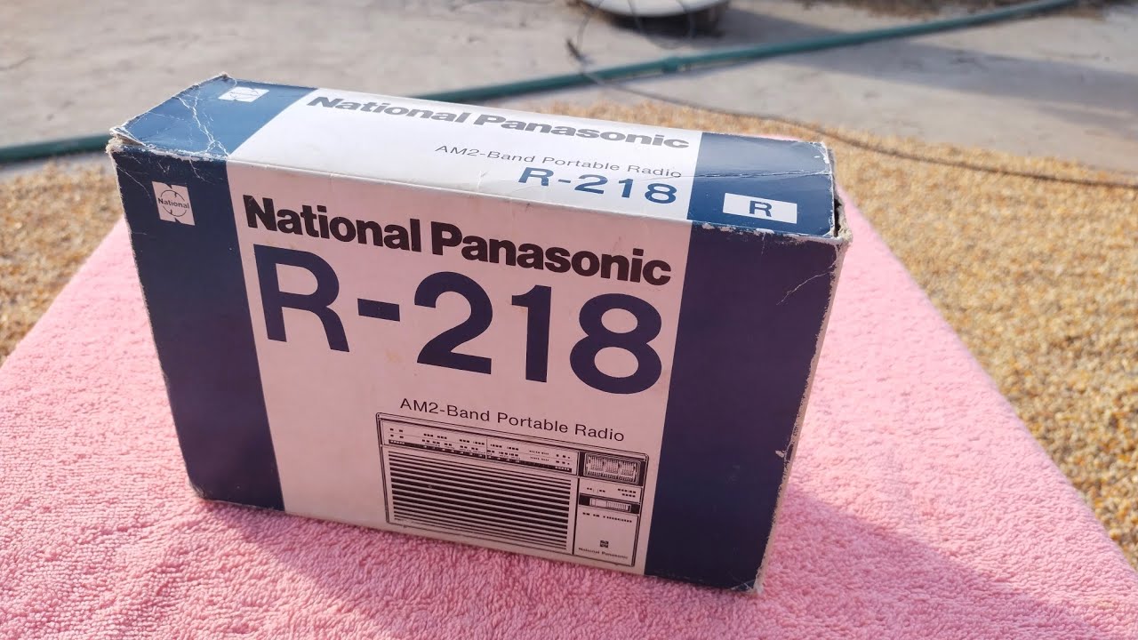 Unboxing National Panasonic R-218R Taiwan 1980 Rare Vintage Radio 