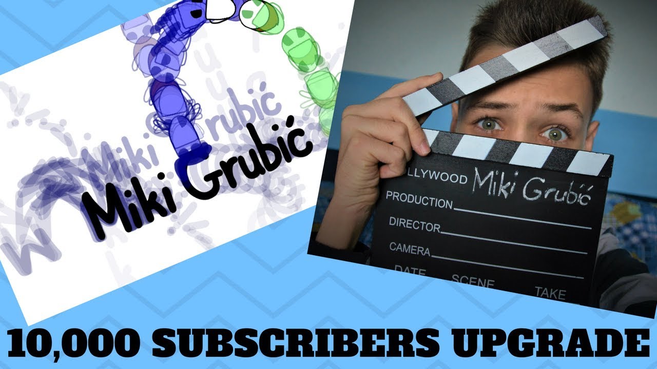 10,000 Subscribers Upgrade Kanala || Miki Grubić