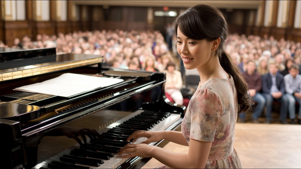 Millionaire Dares Waitress to Playing Piano – Seconds Later, The Whole Room Gasps