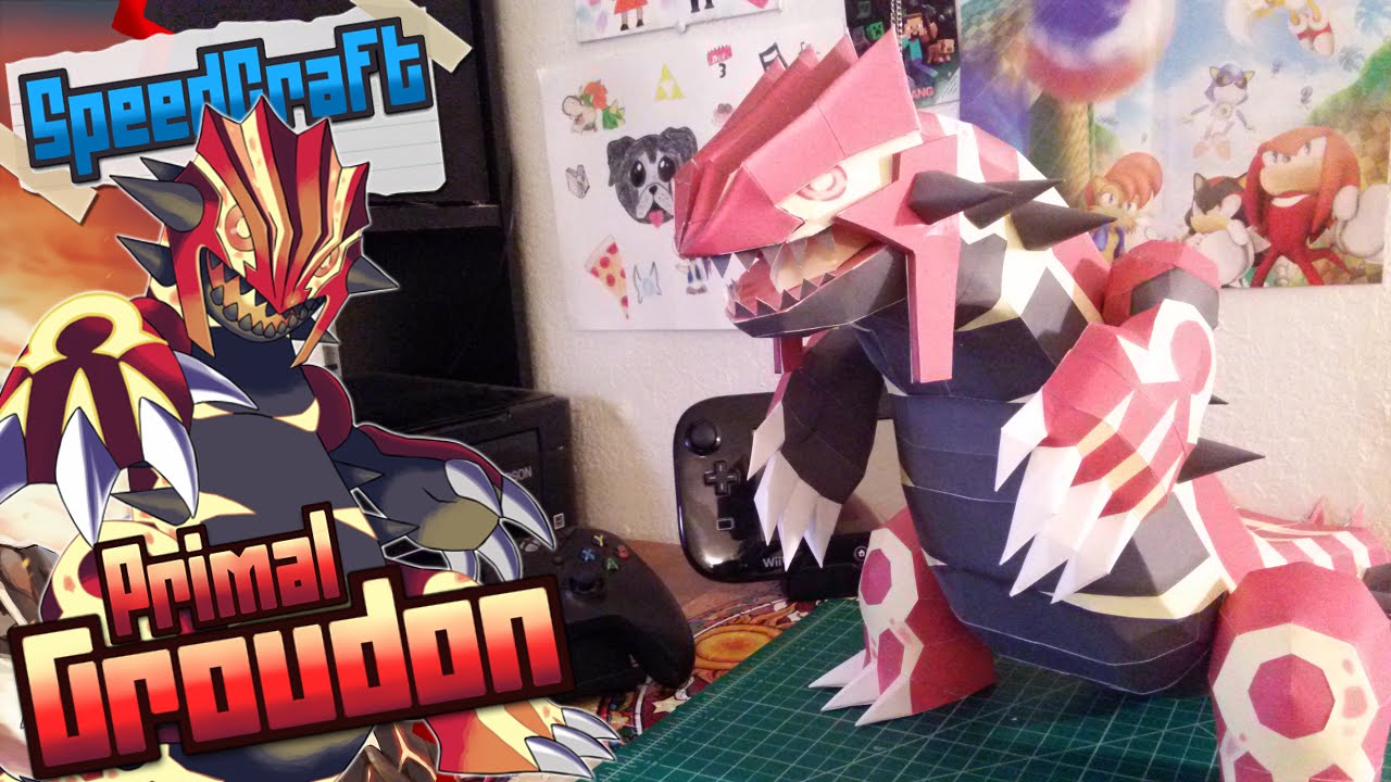 Pokemon Papercraft ~ Primal Groudon~