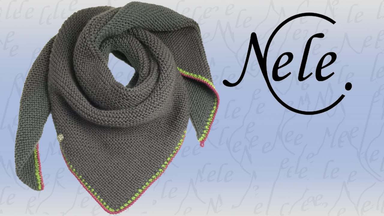Tuch stricken für Anfänger, Anleitung einfaches Stricktuch, 