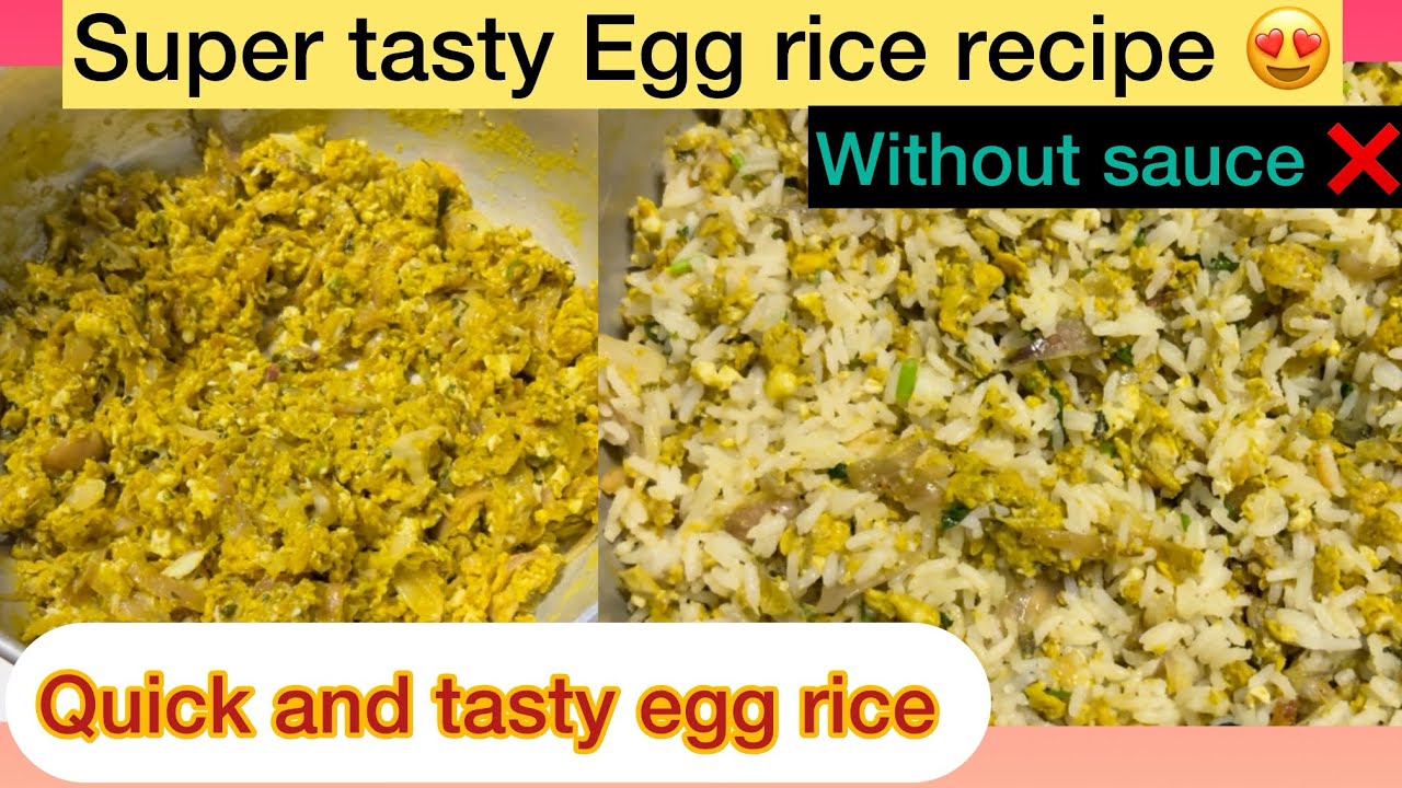 super tasty egg rice recipe 😍// ಎಗ್ ರೈಸ್ ಮಾಡುವ ವಿಧಾನ 👌