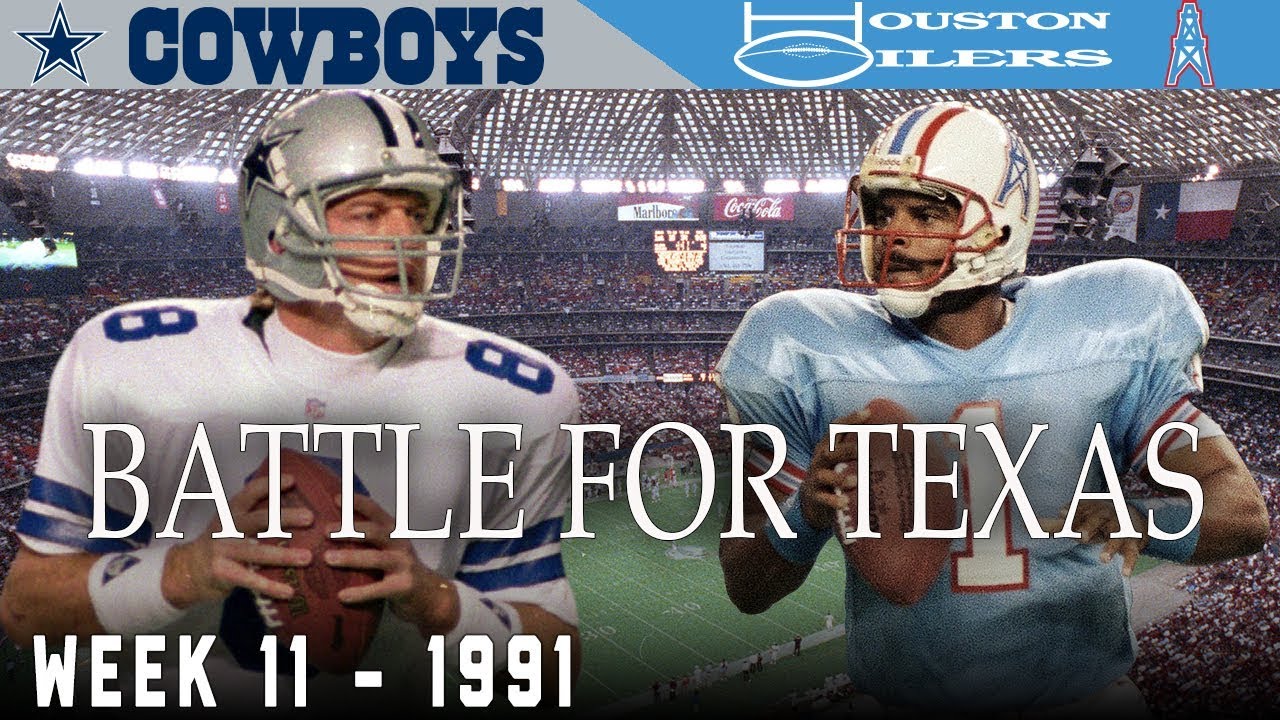The Battle for Texas! (Cowboys vs. Oilers, 1991) | NFL Vault Highlights
