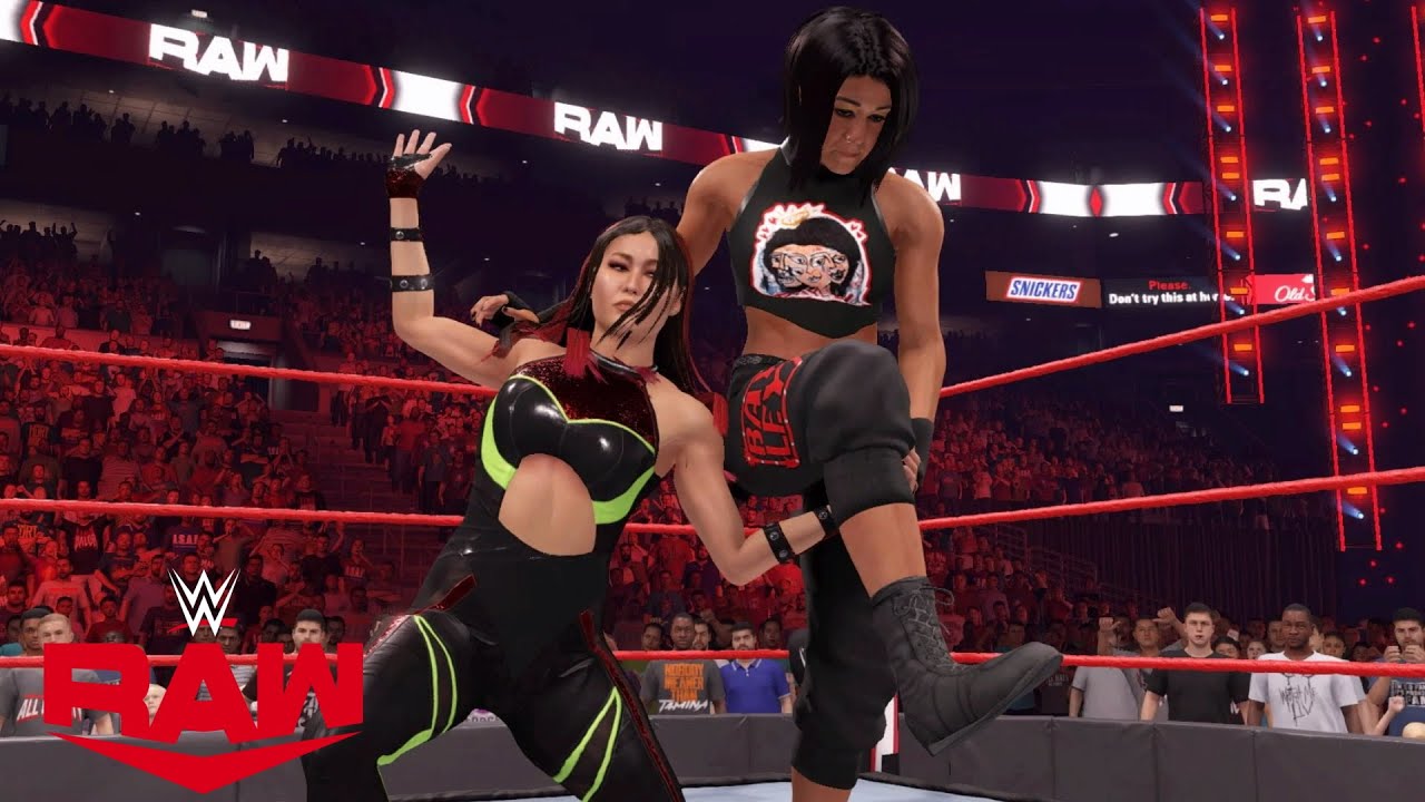 WWE 2K22 RAW IO SHIRAI VS BAYLEY WINNER FACES BIANCA AT WRESTLEMANIA