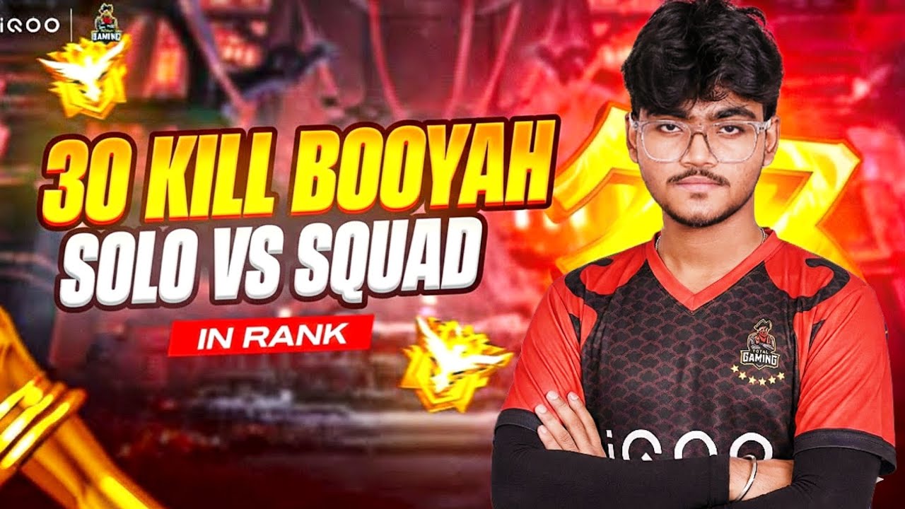 TG Shanky Solo vs Squad 30 Kill Booyah 💀🔥|| #totalgaming #tgshanky #freefiremax #solovssquad #viral 
