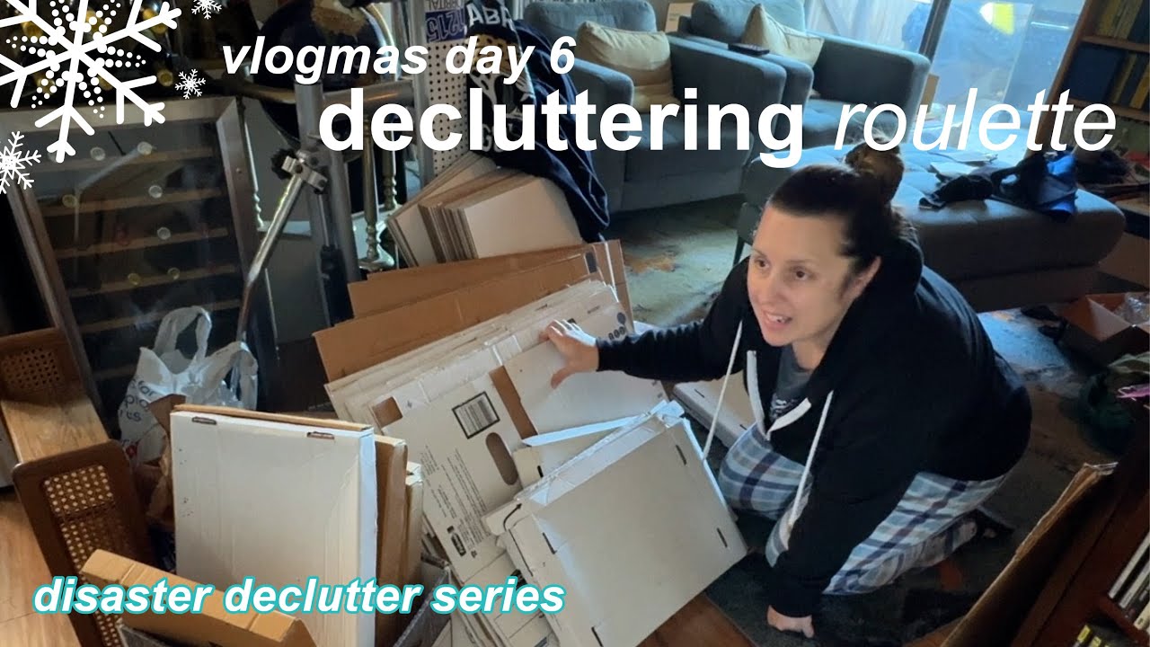 Decluttering Roulette - Banker box mountain | Vlogmas Day 6