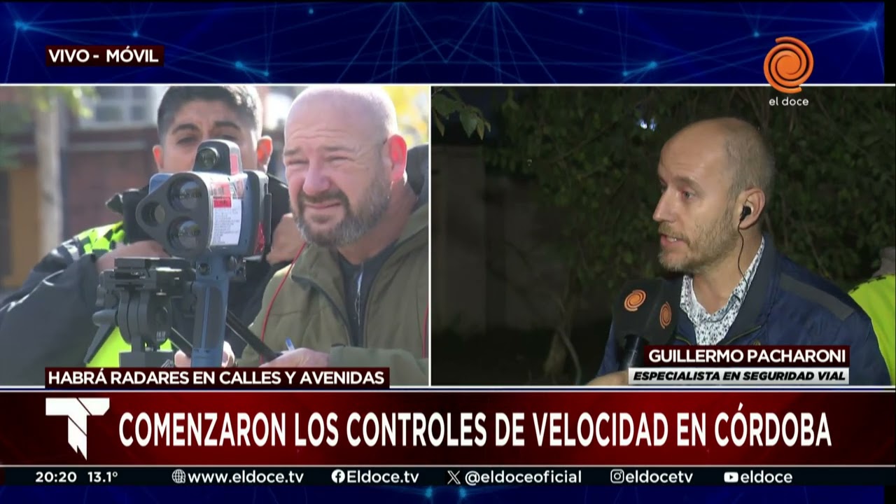 Cómo funcionan los radares para controlar la velocidad en las calles de la ciudad de Córdoba