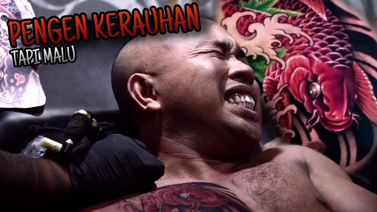 HAMPIR KERAUHAN || TATTOO KOI SAKITNYA LEVEL IBLIS CABE 30 || LOLIT MADE