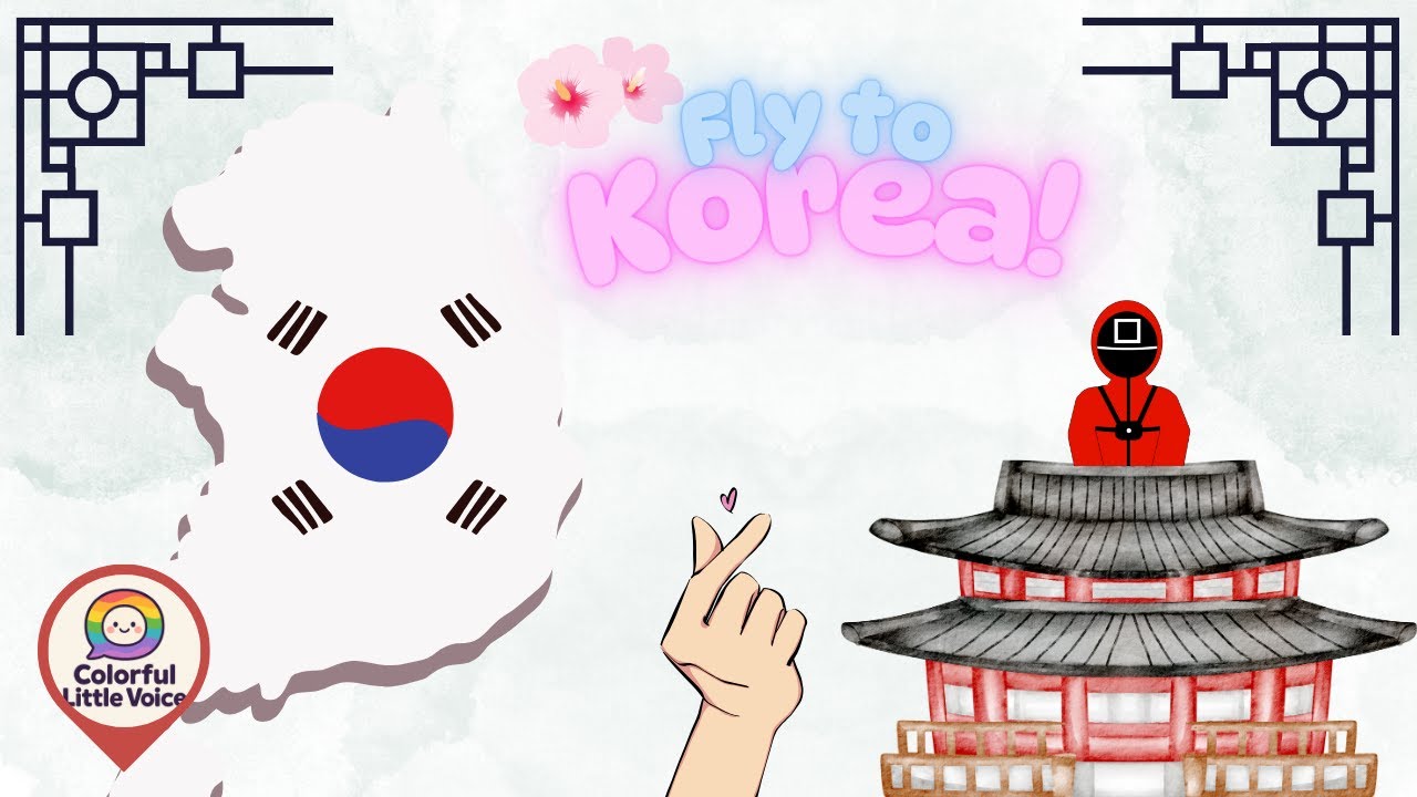 Fly to Korea! 🇰🇷 Fun Kids Song About Korean Culture & Food