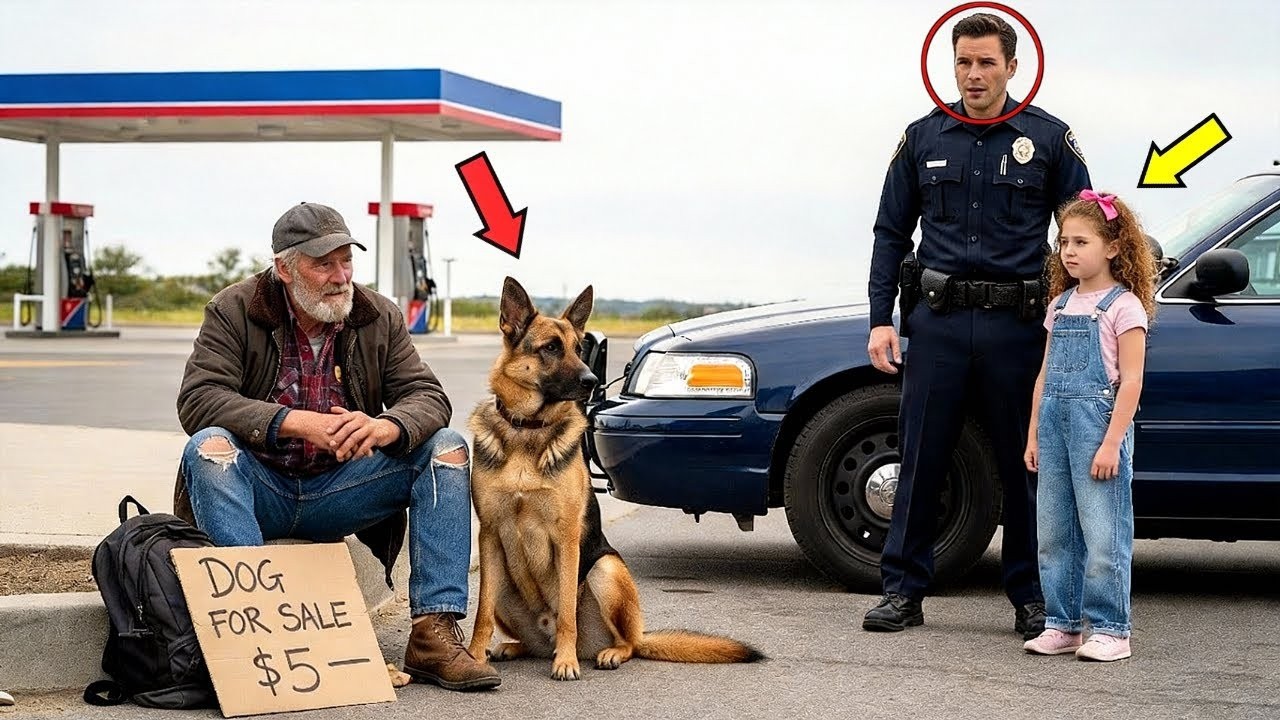 Can I Buy That Retired Police Dog, Daddy.” — Dad Looked at the Dog and Froze…