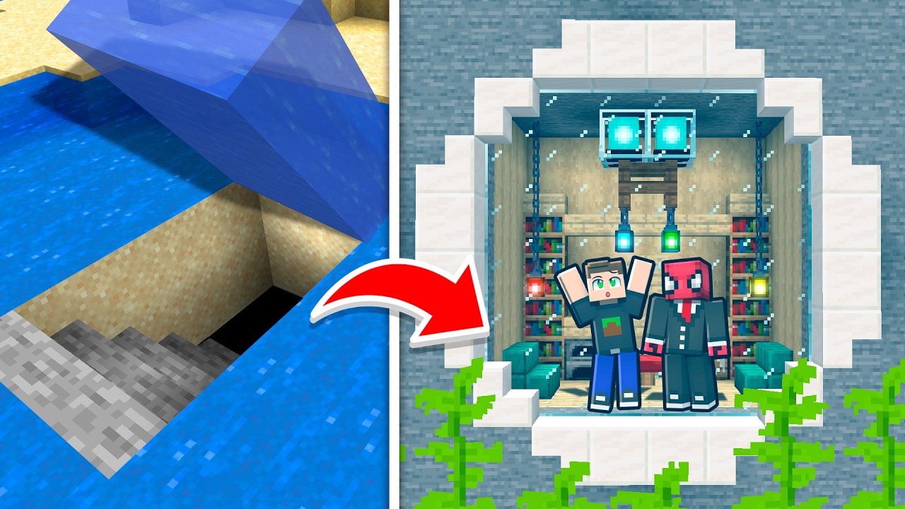 NEDEN GİZLİ SU ALTI EVİ YAPTIM - Minecraft